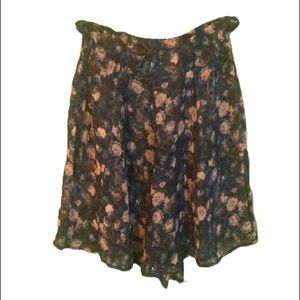 Vintage blue floral sheer high waisted shorts made in Italy 🇮🇹